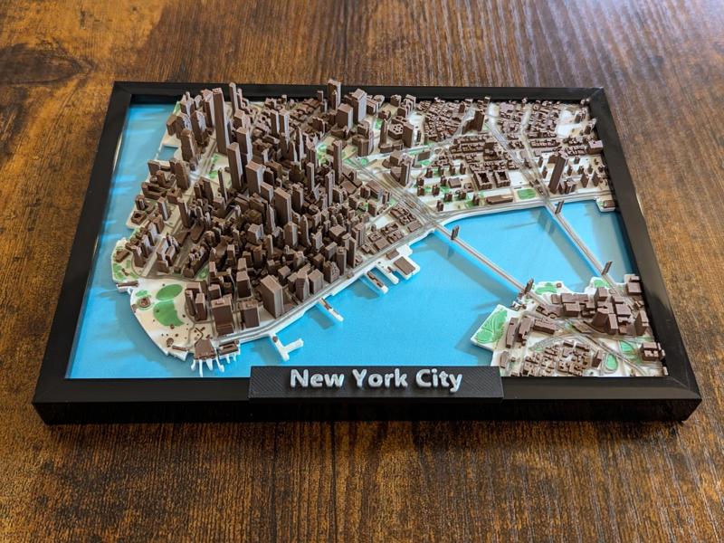 New York City Lower Manhattan 3D Mini (MultiColor)
