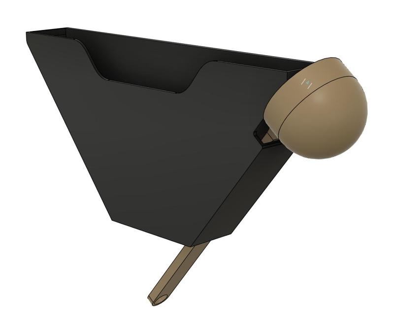 Cabinet mount coffee filter an scoop holder