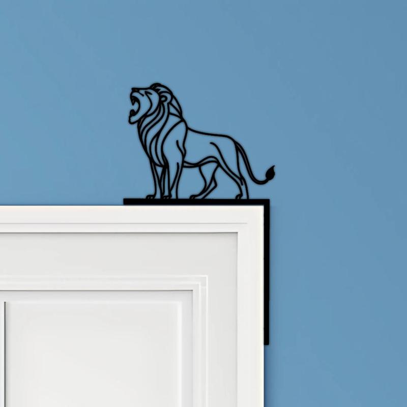 Lion Door Corner Decor