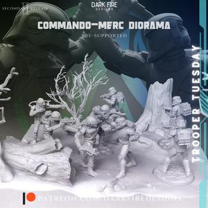 Commando-Merc Diorama