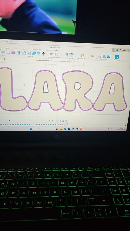 Namenslampe LARA, LED