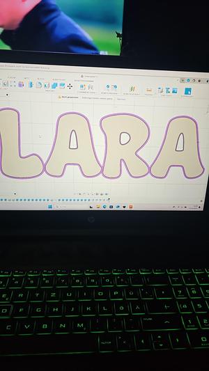 Namenslampe LARA, LED