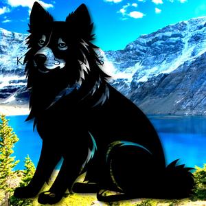 wolf shepherd wall art dog wall decor 2d animal art