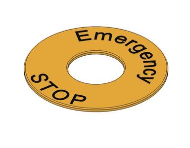Emergency STOP Backplate