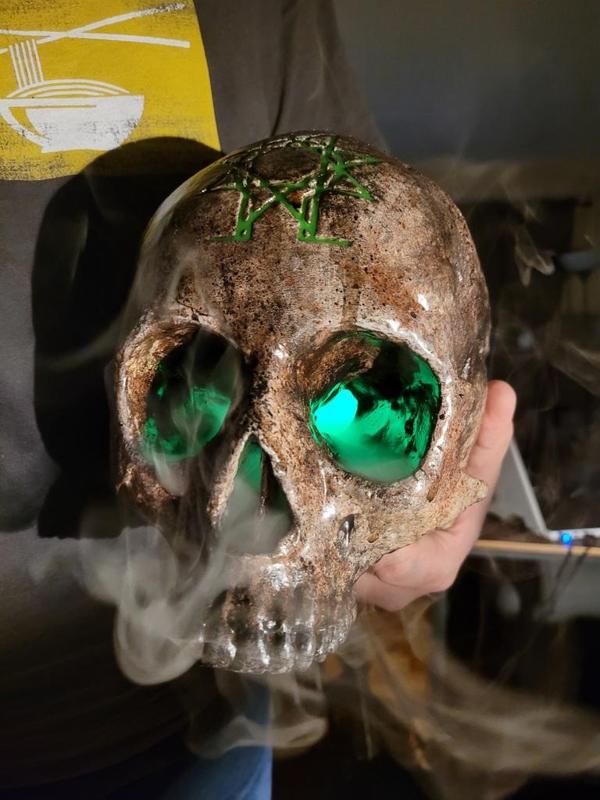 Hollow Skull with Magnet Portion