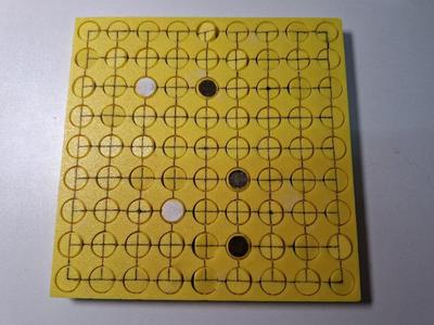 A go board free of stones