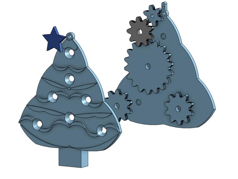 Christmas Tree mechanical light garland