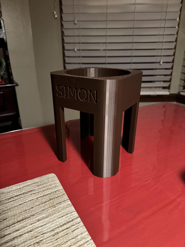 Custom dog bowl holder