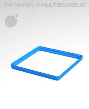 4x4x0.25 - Simple Walls - Standard Click-In Multibin Shell Extension