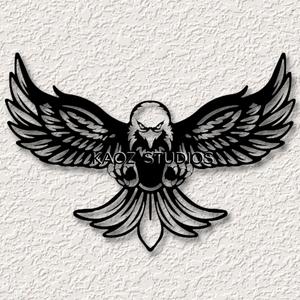 eagle wall decor bird of prey wall art 2d eagle decoration