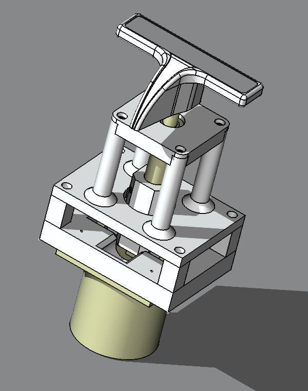 Airbus A320 Parking Brake Lift and Turn Mechanism