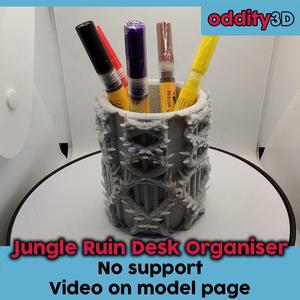 Jungle Ruin Desk Organiser (no support)