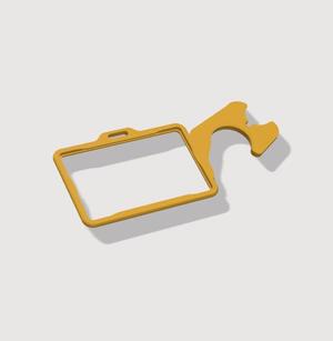 Badge holder with door opener