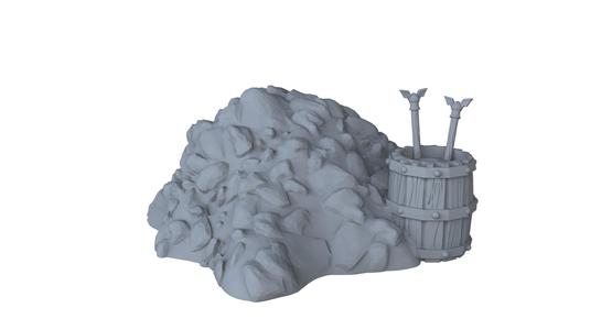 Coal pile (corner)