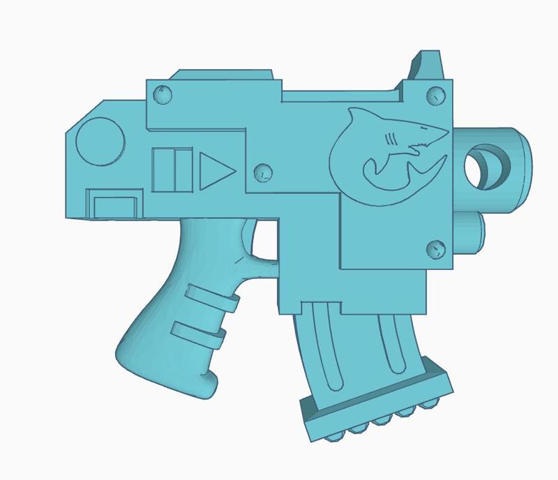 Warhammer 40K Carcharodons bolter pistol