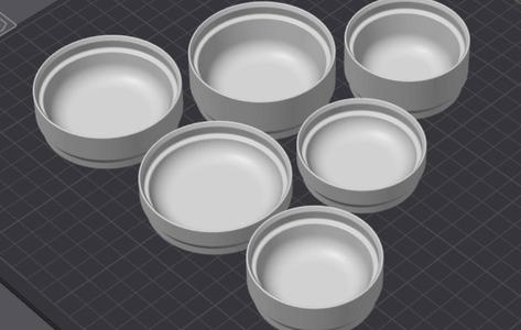 Token trays - round versions