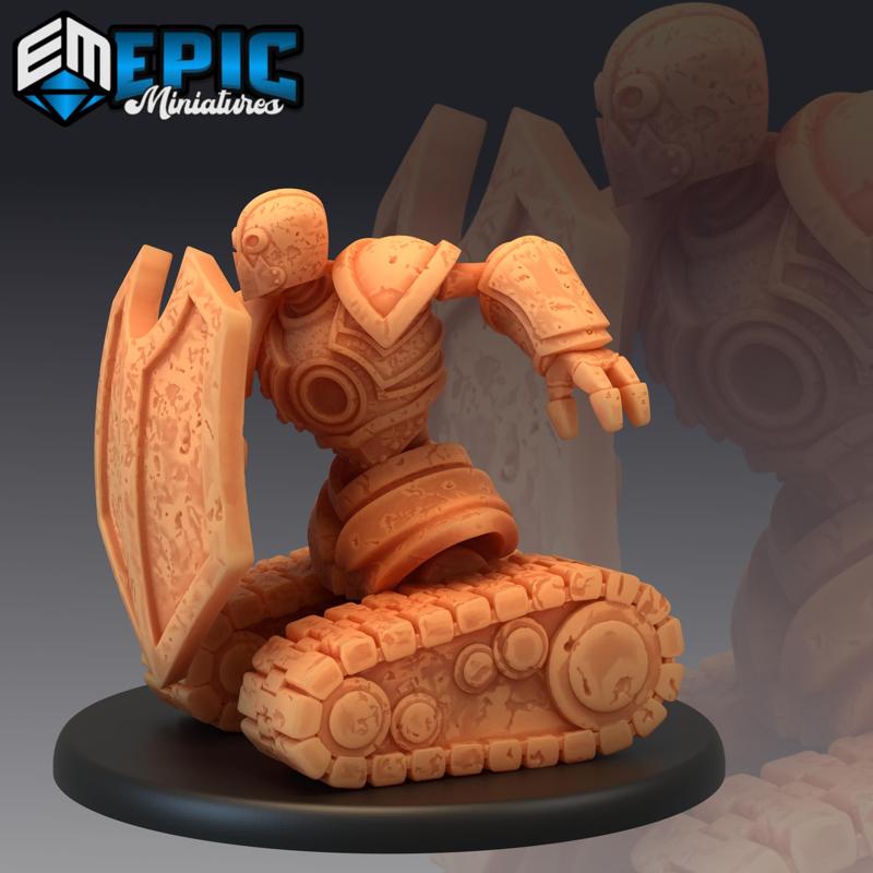 Assault Tank Shield Guardian / War Construct / Steampunk Battle Robot