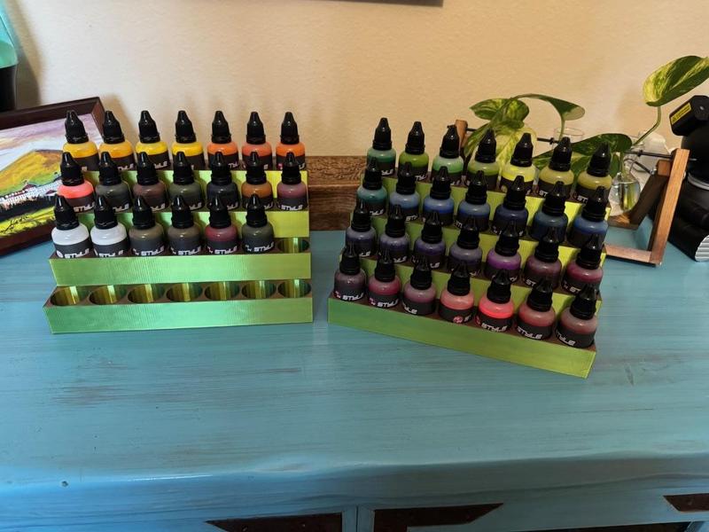 Tiered Airbrush Paint Organizer