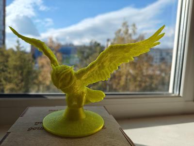 Statue of a flying owl