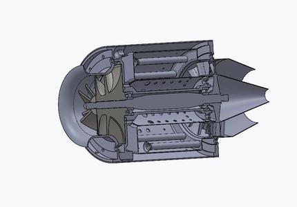 Jet engine (for modelism - full scale)