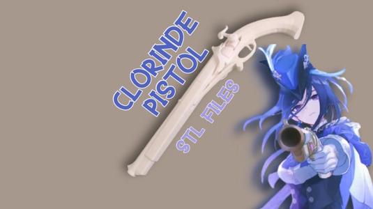 STL Files | Genshin Impact - Clorinde pistol -weapon for cosplay / prop weapon