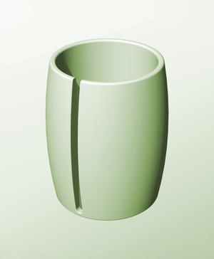 CR128-200-S Modular Stacking slotted container for home decor