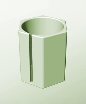 CH128-180-S Modular slotted component container modern decor
