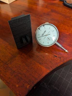 Laser tree slide plate compatible test dial indicator mount