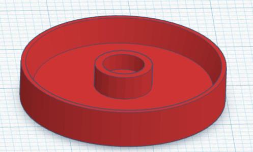 25mm Miniatures Base with a 5x2 magnet slot