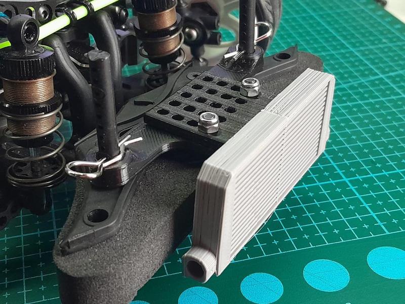 Yokomo YD-2 front intercooler and support - RC Drift 