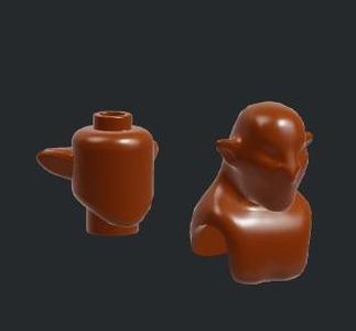 Lego Lord Of The Rings Orc minifigure heads