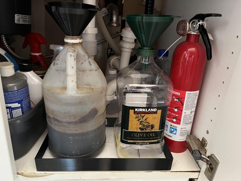 Under Sink Grease, Coffee, or Other Liquid Collectors