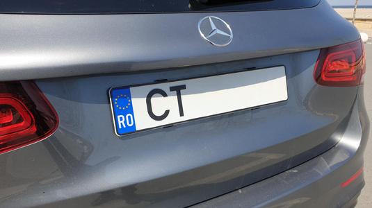 Euro licence plate holder