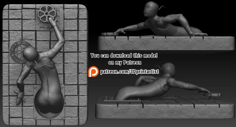 Silent Hill Valtiel Fan Art 3d print