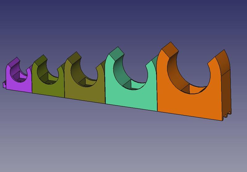 Pipe clips 16mm, 20mm, 25mm, 32mm, 40mm