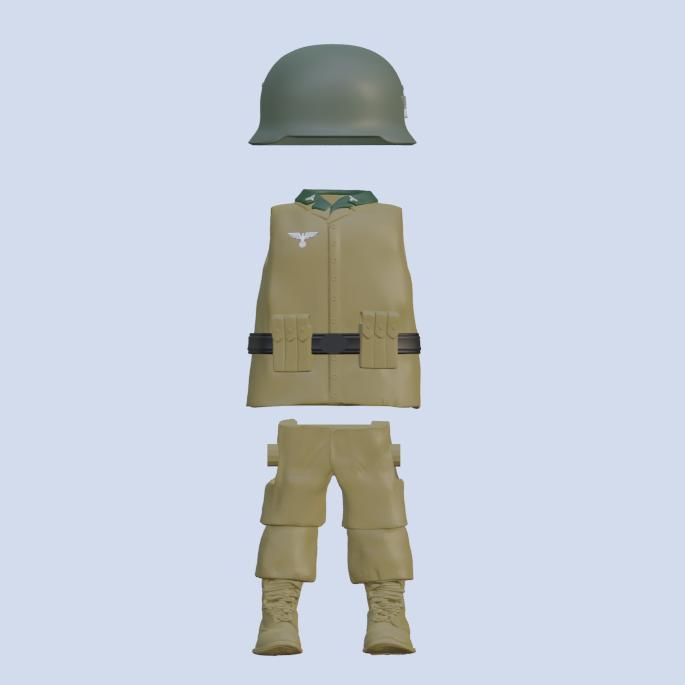 German Paratrooper WW2 for Custom Playmobil