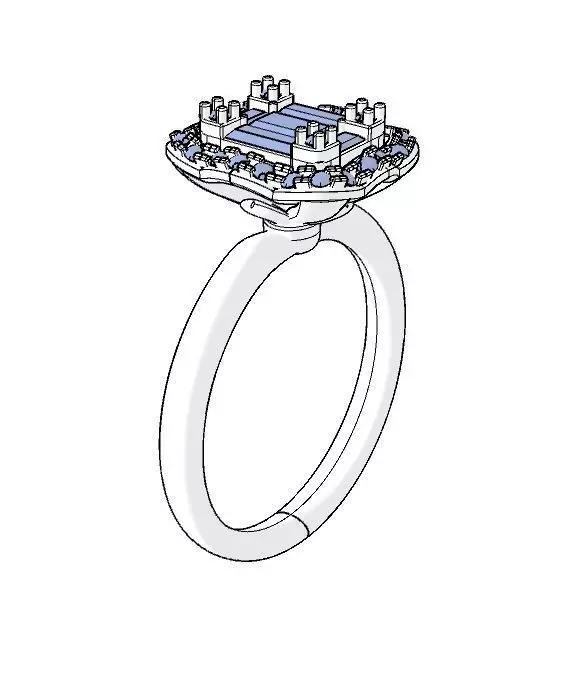 Baguette diamond ring