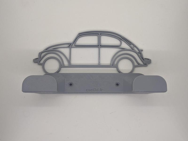 VW Beetle silhouette coat rack