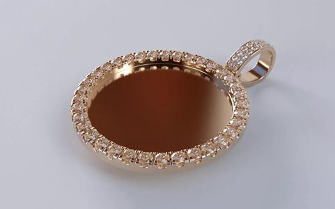 Microprong Picture Pendant - Medium