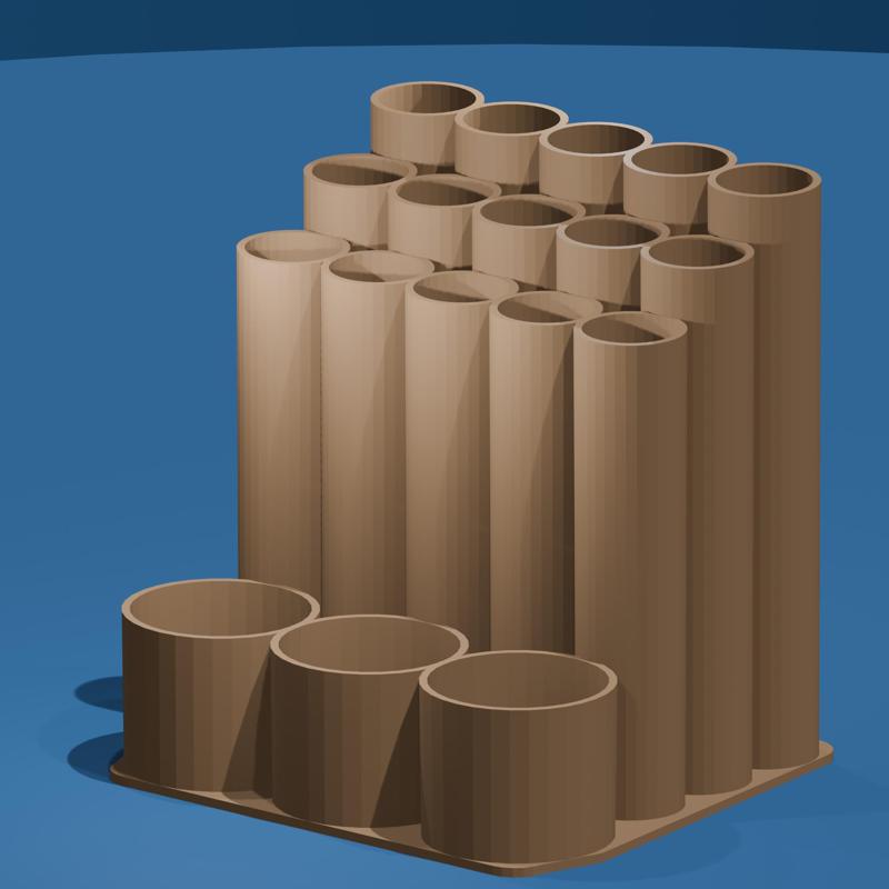 Brush and Paint Holder