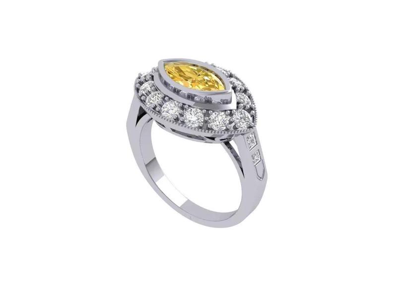 Marquise Solitaire Ring