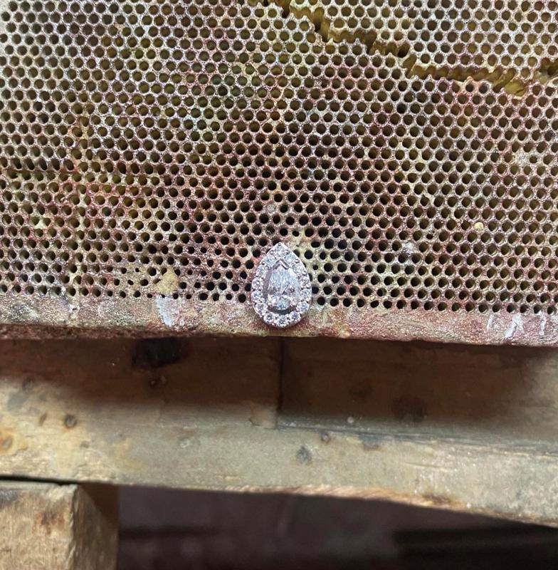 Teardrop Rosette Pendant