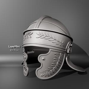 Roman Laurel Helmet with Golden Details