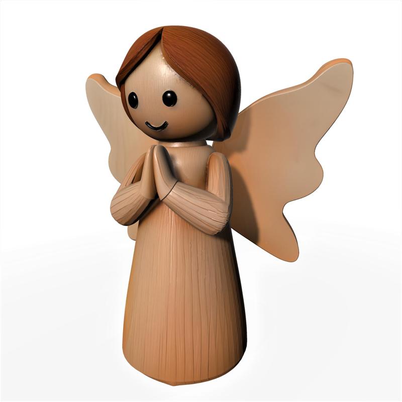 angle christmas crib statue