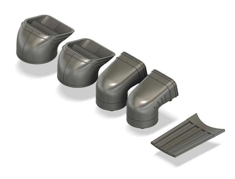 1/72 AV-8B Harrier exhaust set for Hasegawa