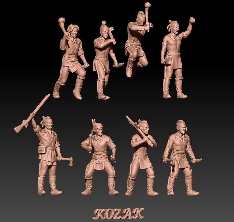 indian warrios in close combat set 2