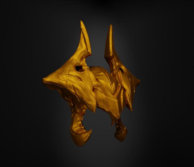 League of Legends Aatrox Face Helmet Face Mask - Aatrox Mask 3D print model