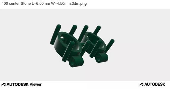 Dual Oval Stone Mount Earring