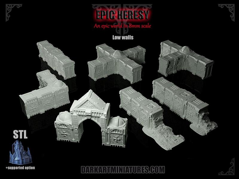 Epic Heresy: Low wall set