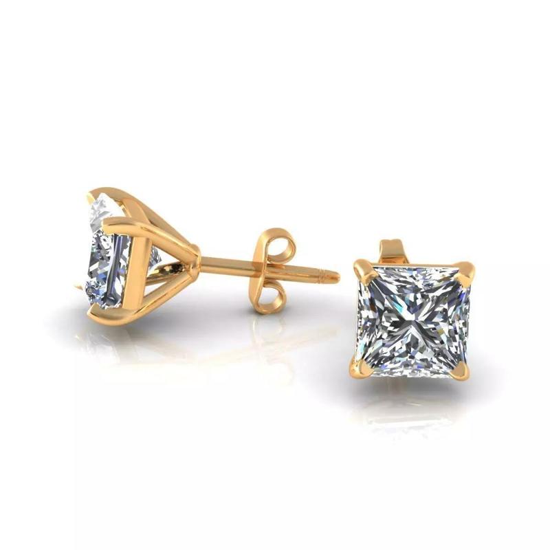 Princess Diamond Earring